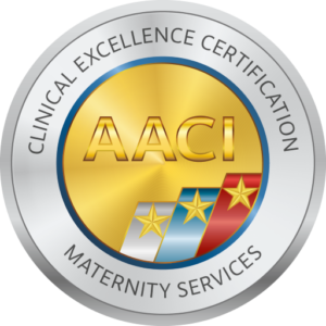 AACI Clinical Excellence for Maternity Services program badge
